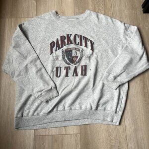 Grey Aeropostale Park City Utah sweatshirt